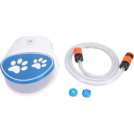 Distributeur d'eau extérieur durable avec un socle, une grande capacité et un embout adapté aux animaux domestiques.-AquaForge (1/5)