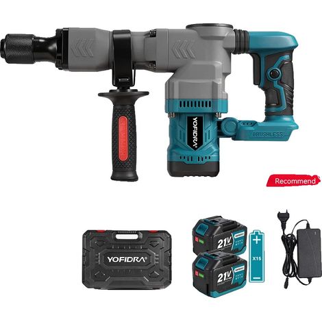 Marteau Électrique, Moteur Sans Balais, Haute Fréquence d'Impact, Ensemble de batterie 4.5Ah (1/2)