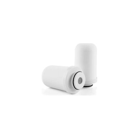 Cartuchos de repuesto para filtros de agua, recambio de filtro cerámico, sistema de filtración para grifo, filtro de carbón activado (2 cartuchos de filtro cerámico) - Crezuo