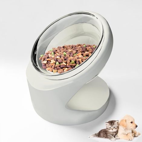 Gamelle inclinée 15° pour chat et chien, bol ergonomique pour protéger la nuque, pour nourriture et eau (1/5)