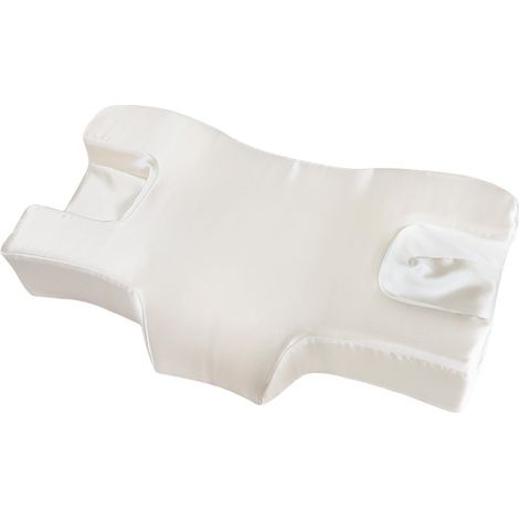 Oreiller pliable - oreiller de soutien cervical pour les personnes dormant sur le dos et les femmes, blanc (1/4)