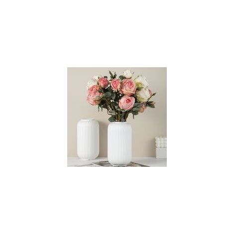 Vase moderne en céramique noire, décoration intérieure minimaliste (1/5)