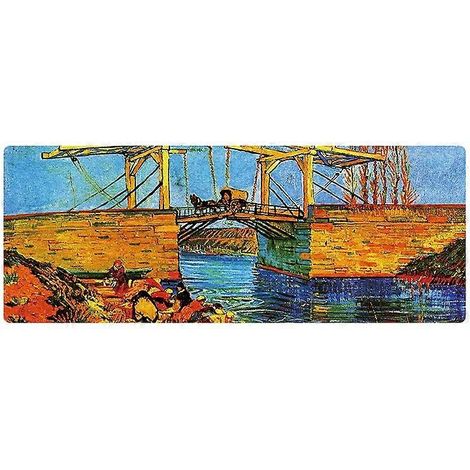 Tapis de souris grand format à motif peinture à l'huile - 400 x 900 x 1,5 mm - Design débloqué par Carriage (1/2)