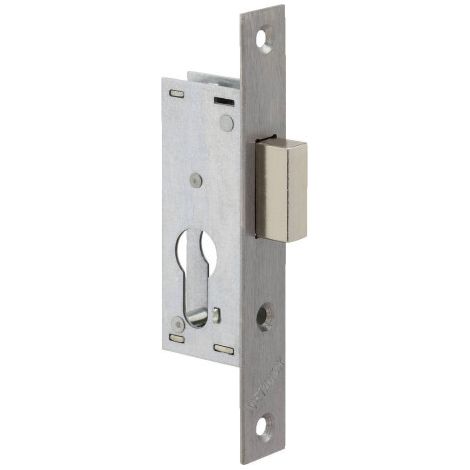 Metalux – Serrure de portail 1 point coffre 95mm – Têtière plate inox 150mm – Cylindre PM2 pour coffre 21mm – Sens d'ouverture gauche/droite (1/5)