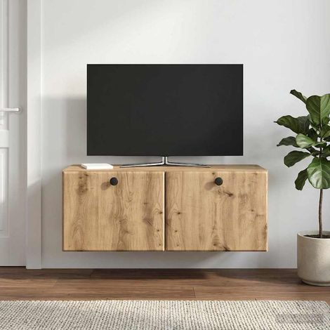 vidaXL Wall-Mounted TV Cabinet 78.5 x 31 x 30 cm Artisan Oak (1/5)