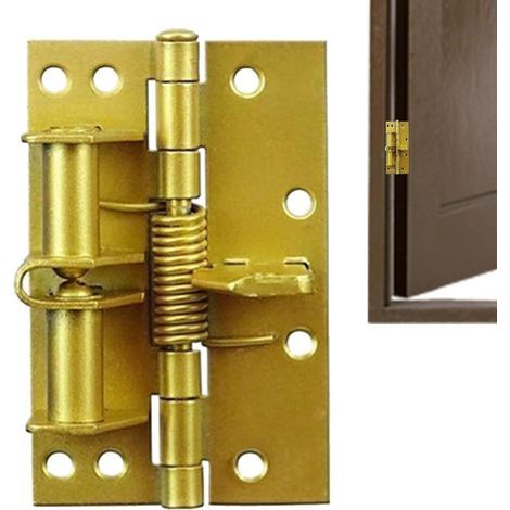 mounting closing hinges spring door gold iron Self 100 65 mm x (1/5)
