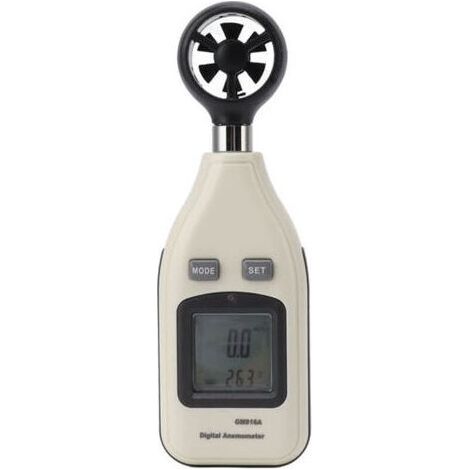 GDHZS-Anémomètre numérique avec écran LCD, jauge de vitesse du vent et de température, outil de mesure portable pour voile, surf, tir, drone,de dyk. (1/4)