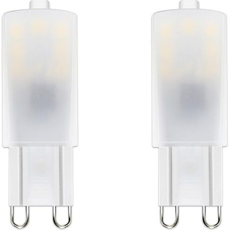 Ampoule LED G9, G9 LED 2,5W équivalent 25W Lampe Halogène, Blanc froid 6000K Non Dimmable, 220-240 V CA 2-Unités (1/5)