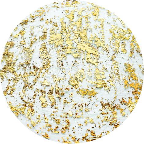 Lot de 12 Sets de Table Ronds, Double Face Set de Table en Maille en Feuille d'or, Set Table Or Napperons Ronds pour Décoration de Table de Salle à Manger, Mariage, Vacances, Fête, Anniversaire, Noël (1/5)