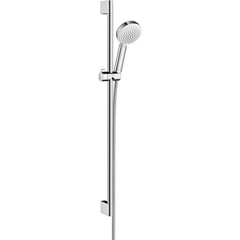 Ensemble de douche HG CROMETTA 100 VARIO Bsta Unica´Croma 900 EcoSm 9 l/m blanc/chr