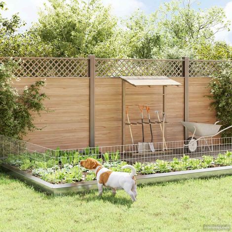 Teenpull – Gartenzaun mit Pfählen 12 pcs 35 x 50 cm Mesh Verzinkter Stahl (1/5)