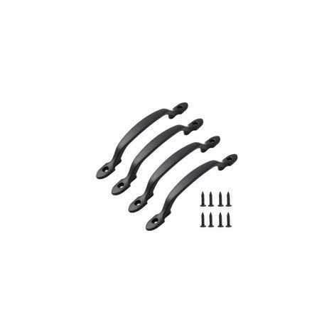 Set di 4 maniglie per armadi, maniglie da cucina, maniglie per porte, maniglie per cassetti, mobili con viti per armadi, camere da letto, lunghezza 158 mm (1/5)