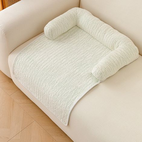 Coussin Rafraîchissant Été pour Chat, Coussin Canapé Portable pour Animaux, Tapis Dodo Anti-dérapant Anti-usure, Vert, 80x60cm (1/5)