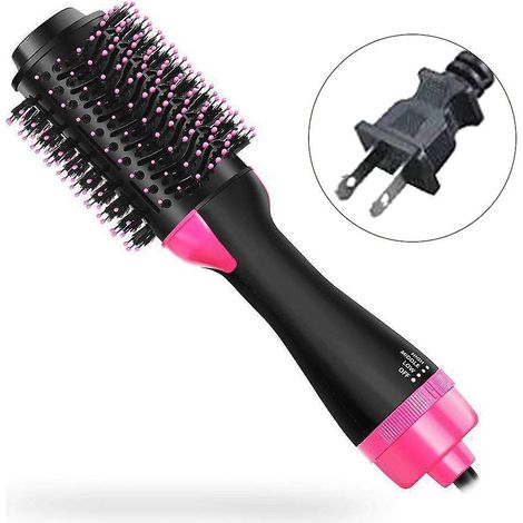 Multifunktionale antistatische Heißluftbürste zum Glätten der Haare und für mobiles Styling