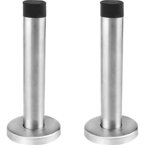 2 Pièces Butées de Porte Arrêt de Porte en Inox Ø43x120mm Lourd Devoir Mur Butoir de Porte avec Amortisseur de Bruit Caoutchouc - Allonger le Pare-Chocs Protéger la Poignée Meubles Porte Mur (1/5)