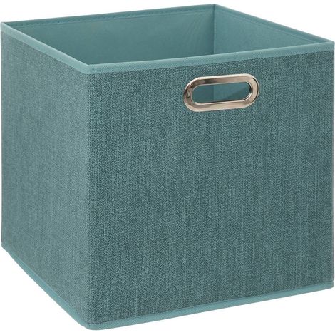 Cesta de tela mix n modul 31x31cm azul petróleo moteado - 5five