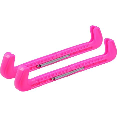 Paire de patins à glace réglables élastiques, résistants à l’usure, imperméables, rose – DELKEVIC