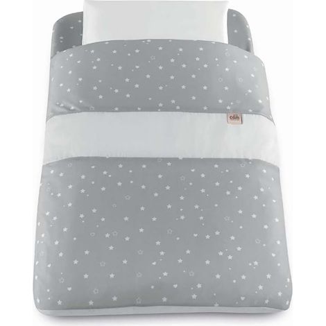 Cam Il Mondo Del Bambino Kit Textil para Cuna Cullami y Sempreconte Estrellas Grises Col. 160