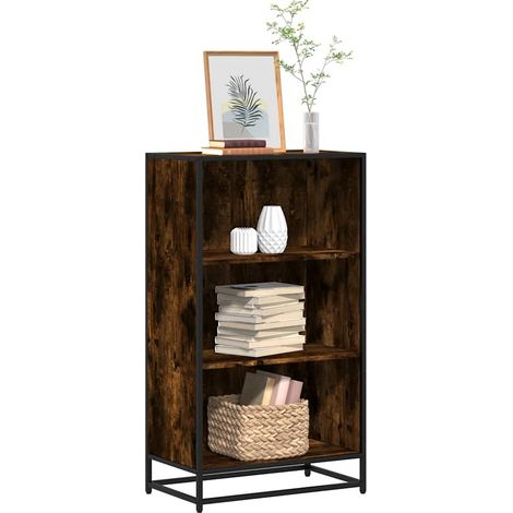 Bücherregal Räuchereiche 60x35x107,5 cm Holzwerkstoff
