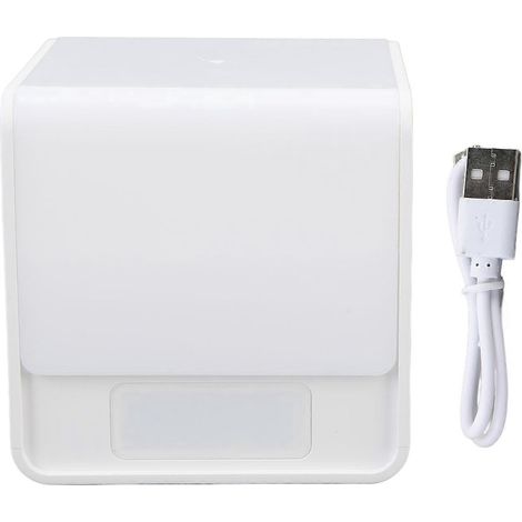 LED-Würfel-Nachtlicht, 3 Farbtemperaturen, stufenlos dimmbar, USB-aufladbar, LED-Würfel-Bettlampe