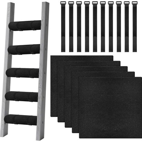 Protections Pour Marches D Échelle De Lit Superposé 5 Pièces Protège Doux Protection Pour Marche D Échelle De Lit Mezzanine Avec 10 Sangues Réglables à Anneau Pour Une Montée Sûre (1/5)