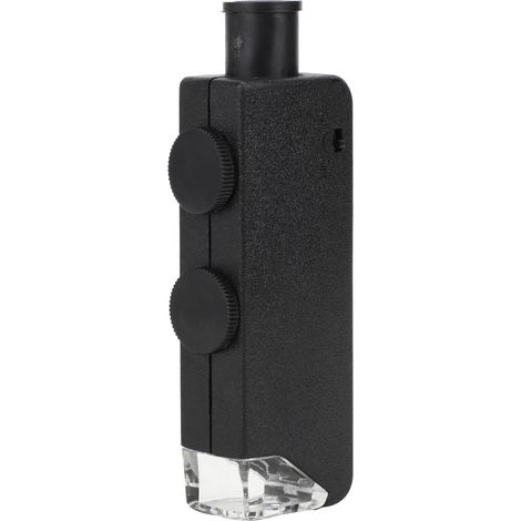 Loupe de poche portable à LED réglable 60-100X pour l'observation (1/5)