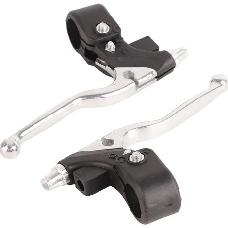 Paar universelle 22-mm-/7/8-Zoll-Lenkerbremshebel für 47-cm³- und 49-cm³-Mini-Motocross-Motorräder, Quads und ATVs, robuste Metallgriffe (1/5)