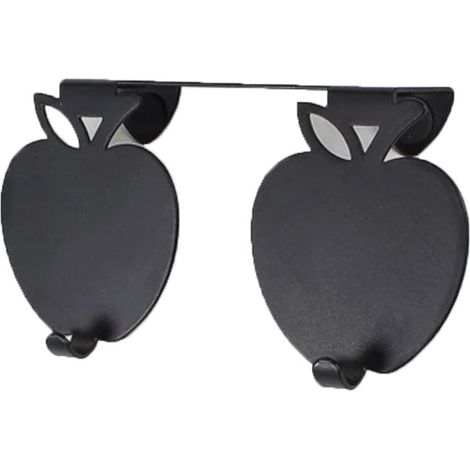 Ganci portasciugamani doppi con decorazione a mela (1/3)