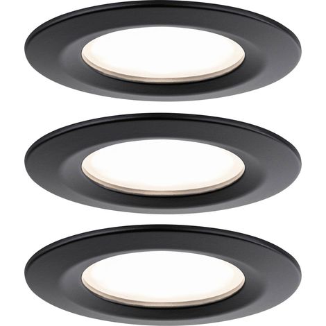 Paulmann 93081 Set Nova Plus Luminaire à LED encastrable LED 18 W noir S868032 (1/5)