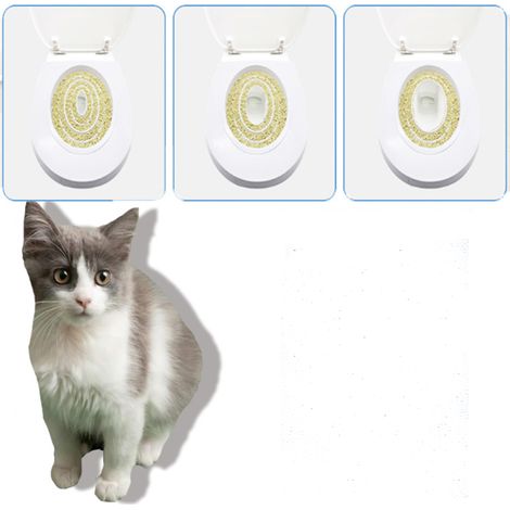Sistema di addestramento per gatti all'uso del WC, lettiera, sistema di addestramento per abituare il gatto al WC