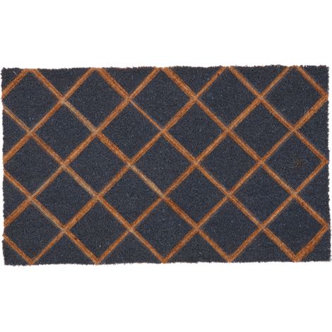 Paillasson en fibres de coco relief diamants (1/4)