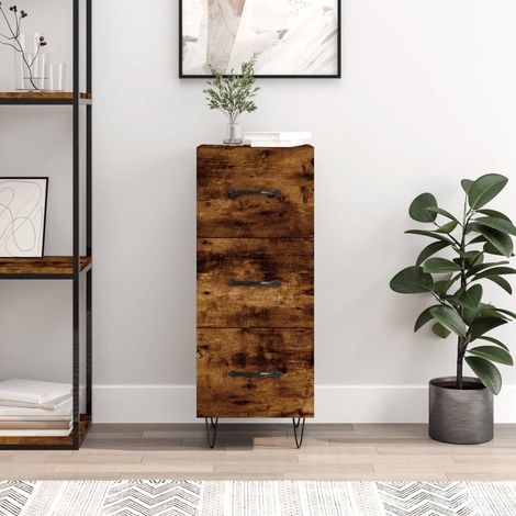 Sideboard Räuchereiche 34,5x34x90 cm Holzwerkstoff (1/5)