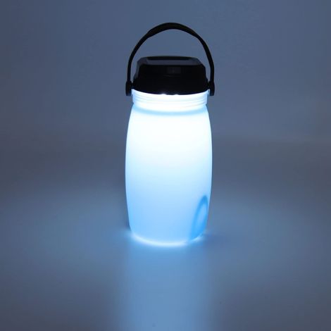 Bouteille d'eau Intelligente, Bouteille d'eau Lumineuse à énergie Solaire avec Lumière, Bouteille à Boire Lumineuse étanche Rechargeable par USB pour Le Camping, Le Pique-Nique, Le Barbecue (1/5)