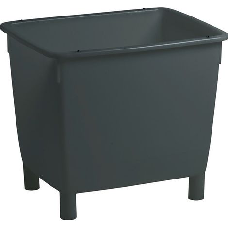 Contenedor ligero L790xW605xH680mm PE (HDPe) gris basalto CRAEMER