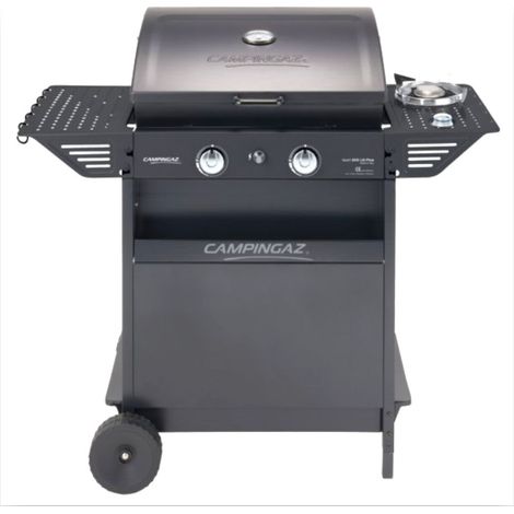 Barbacoa de gas con ruedas 2 quemadores de acero y quemador lateral XPERT 200 LS PLUS