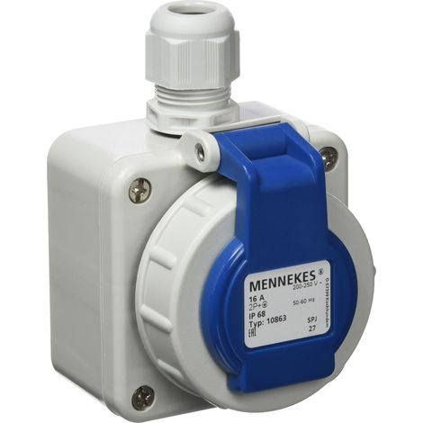 MENNEKES AP STECKDOSE IP68 BLU 16A 10863 (1/2)