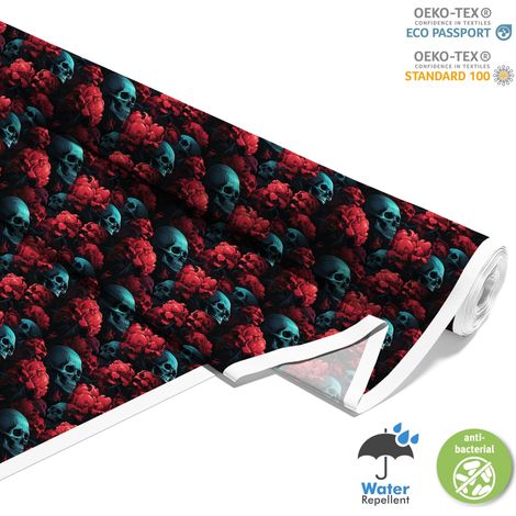 TESSUTI DECORATIVI PER ESTERNI OXFORD - Motivo Teschio I DX4804 (1/5)