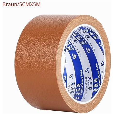 2er-Pack selbstklebendes Lederreparaturband, geeignet für Sofas, Autositze, Handtaschen, Jacken, Möbel, Schuhe, Erste-Hilfe-Flicken, DIY-Lederwaren (5 cm x 5 m) (1/5)