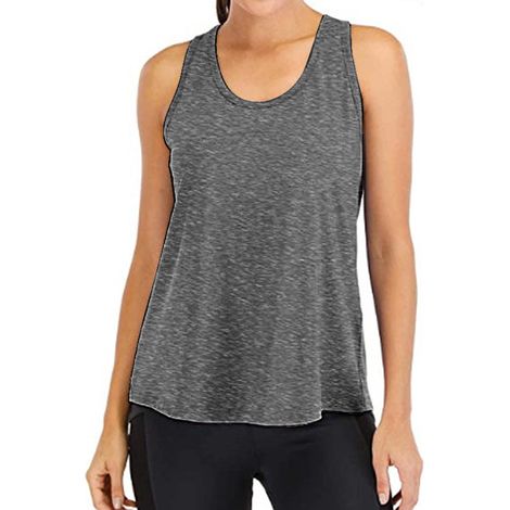 1 débardeur dos nageur, tissu polyester-élasthanne, respirant et anti-transpiration, pour yoga course fitness, vêtement sport femme (1/5)
