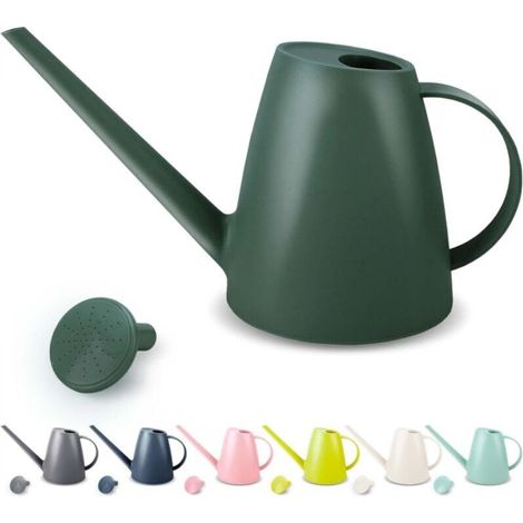 Watering can for indoor plants, small watering can for indoor plants and garden flowers, long-spout watering can for outdoor plants 1.8 L 1/2 gallon (dark green) (1/5)