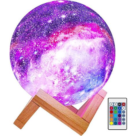 15 cm große 3D-LED-Nachtlampe, Nachttischlampe mit 16 Farben (1/3)