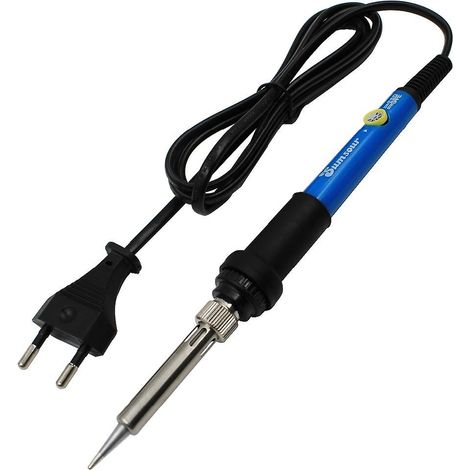 BEBUSINGOTO Elektrischer Lötkolben mit einstellbarer Temperatur, 110 V, 60 W, Reparaturwerkzeug mit beheizter Spitze (1/4)