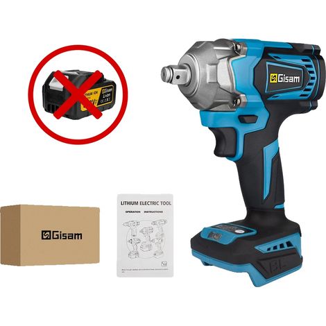 Llave de impacto, 1200 Nm de par, motor sin escobillas, no requiere batería ni enchufe. (1/2)