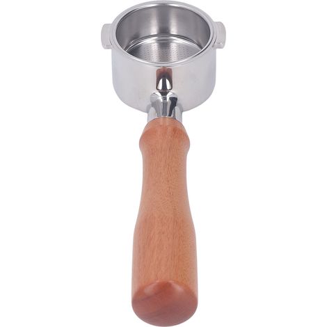 51-mm-Edelstahl-Siebträger mit 2 Klemmen und Holzgriff für Kaffeemaschinen des Typs 1 (1/5)