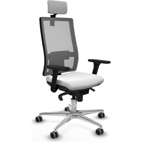 Piqueras y Crespo Horna Chaise de bureau blanc ergonomique (1/3)