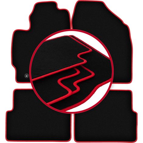 Tapis de voiture CARLUX-RED pour : Toyota Auris I à hayon (2007-2012) (1/5)