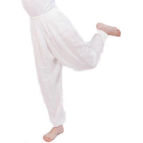 Locker sitzende, schlichte lange Kinderhosen im Bloomer-Stil, ideal für Yoga und Tanz, im Aladdin-Stil (1/3)