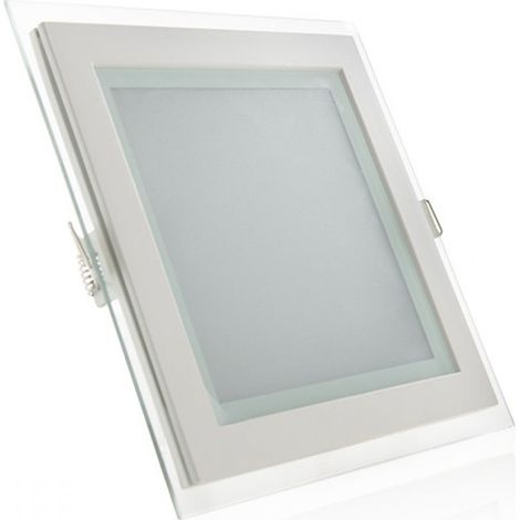 Foco Downlight LED 15W  1500Lm 4200ºK Cuadrado Cristal 40.000H  [GR-MB02-15W-W]