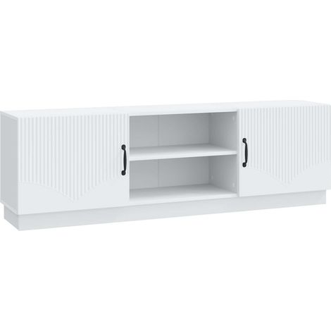 Meuble TV  Banc TV  Armoire TV Blanc 150 x 31 x 47 cm Bois d'ingénierie