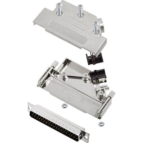 encitech D45PK-M-37-DBP-K 6355-0009-04 KIT connettori maschio SUB-D 45 ° Numero Poli (num): 37 Punte a saldare 1 KIT